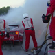 Illustration for article titled Ferrari Team Puts Out Pit Lane Fire, Sends Charred 488 Back Out To Race Like Its No Big Deal